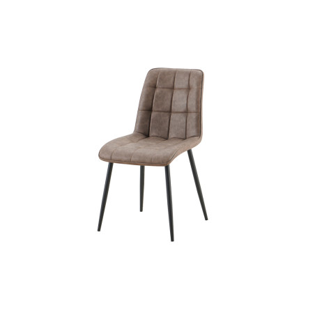 Chaise FUSAIN en simili cuir