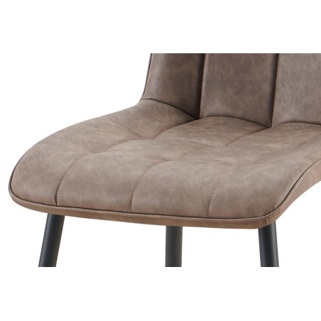 Chaise FUSAIN en simili cuir