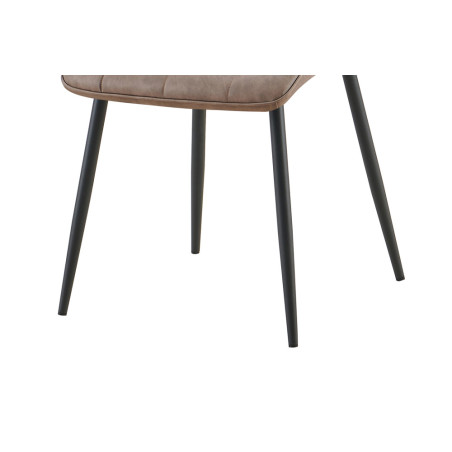 Chaise FUSAIN en simili cuir
