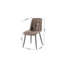 Chaise FUSAIN en simili cuir