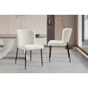 Chaise LISERON en tissu bouclette