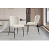 Chaise LISERON en tissu bouclette