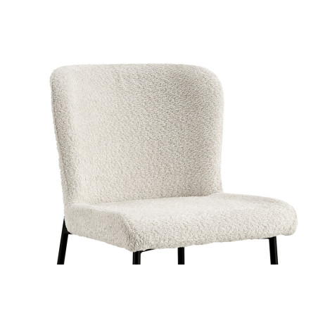 Chaise LISERON en tissu bouclette