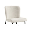 Chaise LISERON en tissu bouclette