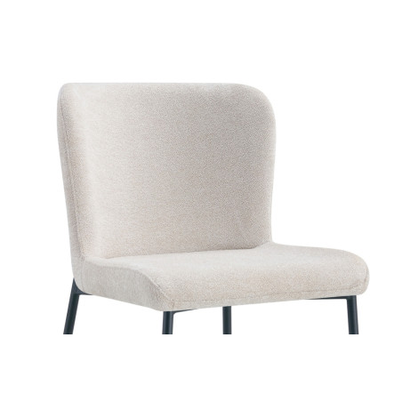 Chaise LISERON en tissu bouclette