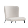 Chaise LISERON en tissu bouclette
