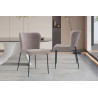 Chaise LISERON en tissu bouclette