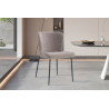 Chaise LISERON en tissu bouclette