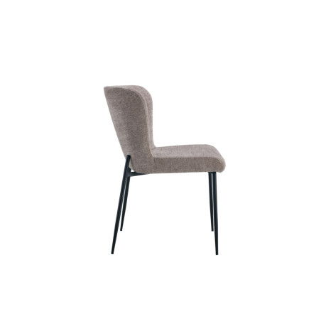 Chaise LISERON en tissu bouclette