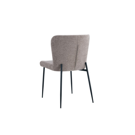 Chaise LISERON en tissu bouclette