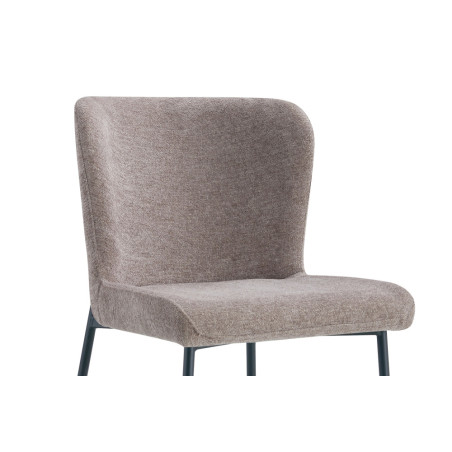 Chaise LISERON en tissu bouclette