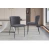 Chaise LISERON en tissu bouclette