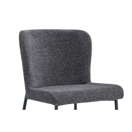 Chaise LISERON en tissu bouclette