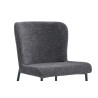 Chaise LISERON en tissu bouclette