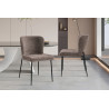 Chaise LISERON en tissu bouclette