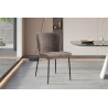 Chaise LISERON en tissu bouclette