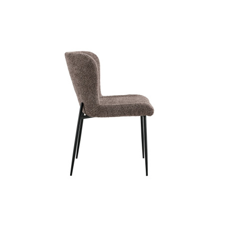 Chaise LISERON en tissu bouclette