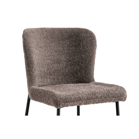 Chaise LISERON en tissu bouclette