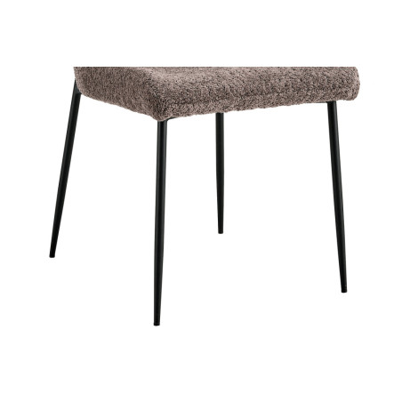 Chaise LISERON en tissu bouclette