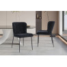 Chaise LISERON en tissu bouclette