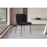 Chaise LISERON en tissu bouclette