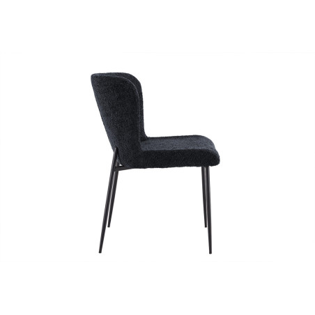 Chaise LISERON en tissu bouclette