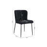 Chaise LISERON en tissu bouclette