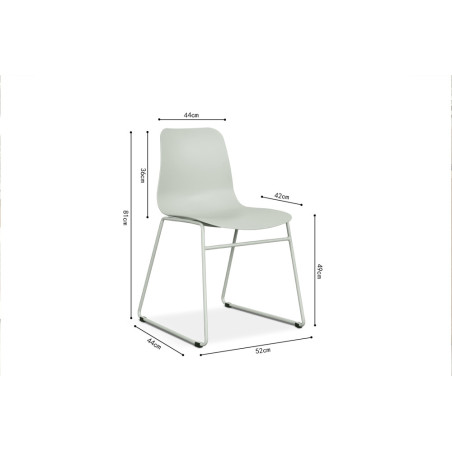 Chaise MARJOLAINE en polypropylène