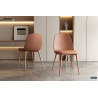 Chaise JACARANDA en simili cuir