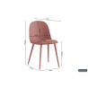 Chaise JACARANDA en simili cuir
