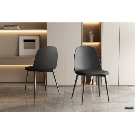 Chaise JACARANDA en simili cuir