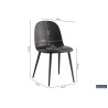 Chaise JACARANDA en simili cuir
