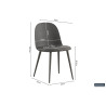 Chaise JACARANDA en simili cuir