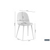 Chaise JACARANDA en simili cuir