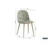 Chaise JACARANDA en simili cuir