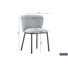 Chaise ARCADIE en tissu