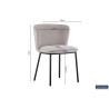 Chaise ARCADIE en tissu