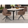 Chaise pivotante LISIERE en tissu