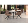Chaise pivotante LISIERE en tissu