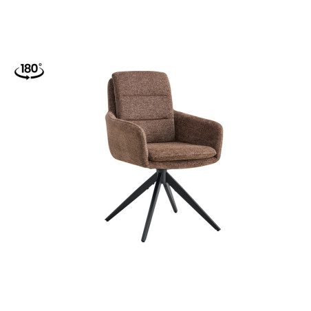 Chaise pivotante LISIERE en tissu