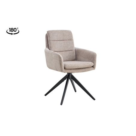 Chaise pivotante LISIERE en tissu