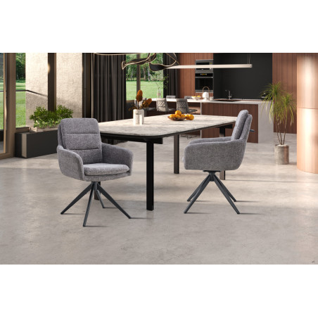 Chaise pivotante LISIERE en tissu