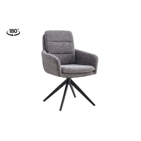 Chaise pivotante LISIERE en tissu