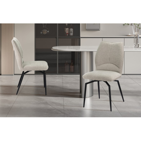 Chaise pivotante LAURIER en tissu