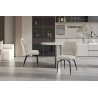 Chaise pivotante LAURIER en tissu