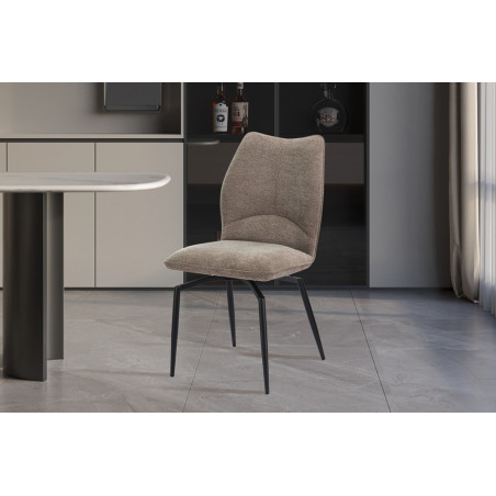 Chaise pivotante LAURIER en tissu