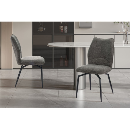 Chaise pivotante LAURIER en tissu