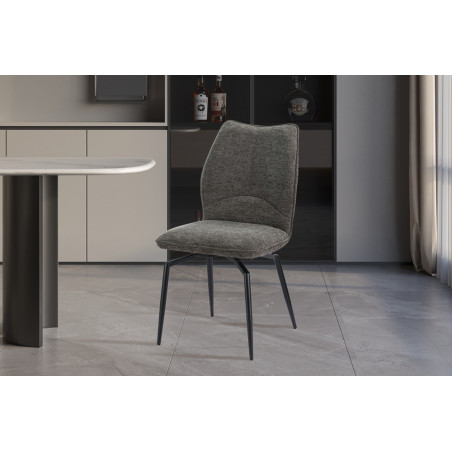 Chaise pivotante LAURIER en tissu