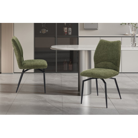 Chaise pivotante LAURIER en tissu
