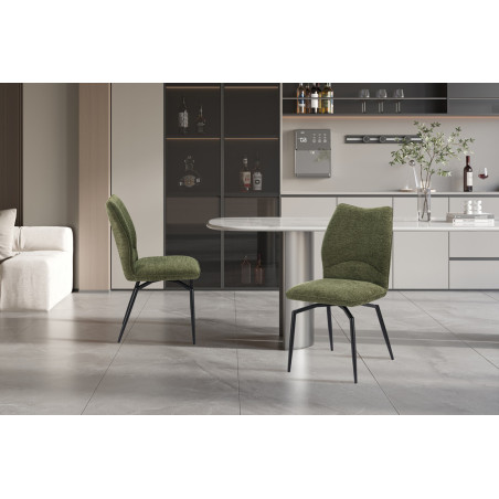 Chaise pivotante LAURIER en tissu